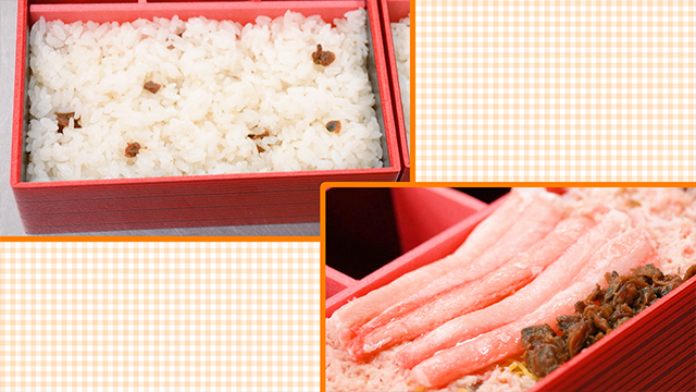 A mouth-watering combination of tangy crab meat, flavorful shijimi, and sushi rice.