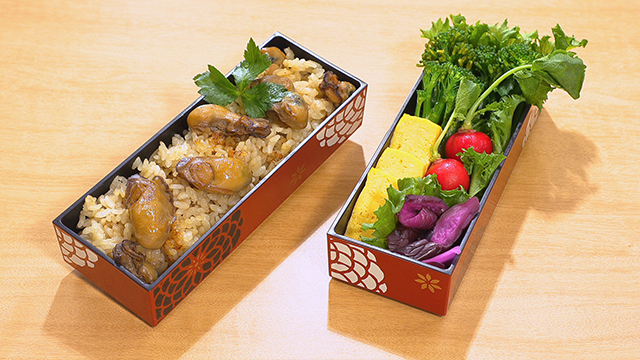 Oyster Rice Bento