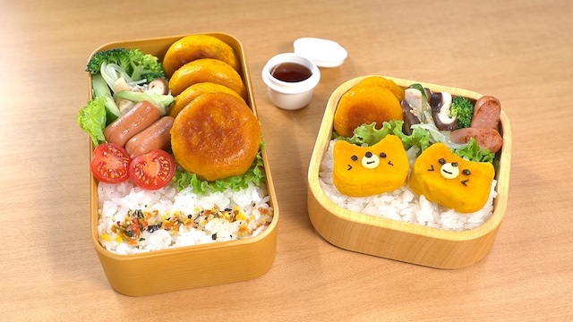 Fried Meat-wrapped Quail Eggs Bento