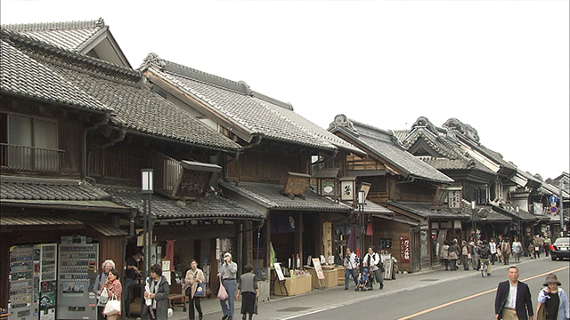 Today, from Kawagoe, a historic merchant town that allows visitors to step back in time to the Edo period. It’s a popular tourist destination.