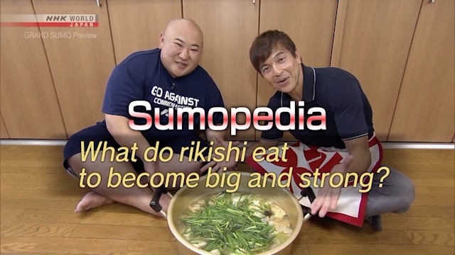What do rikishi eat to become big and strong?