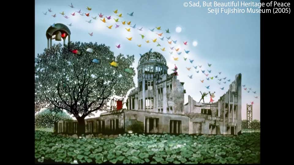 Fujishiro’s works depicting the Atomic Bomb Dome in Hiroshima