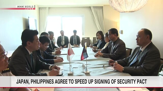 日本とフィリピン、安全保障協定の締結に向けて協力することで合意
