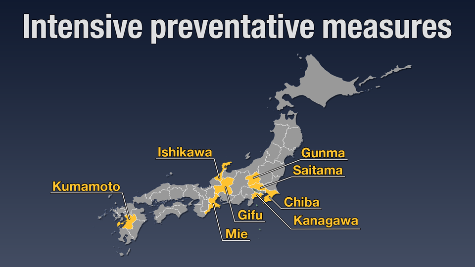 Map: The intensive virus measures