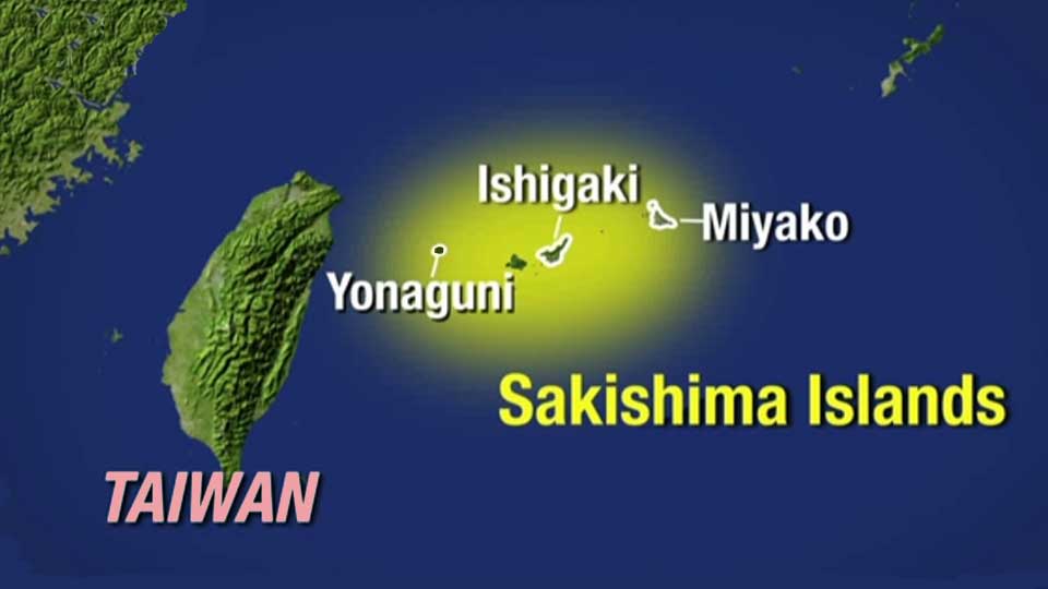 Map of Sakishima Islands