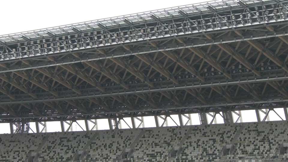 National Stadium uses traditional building techniques with lumber
